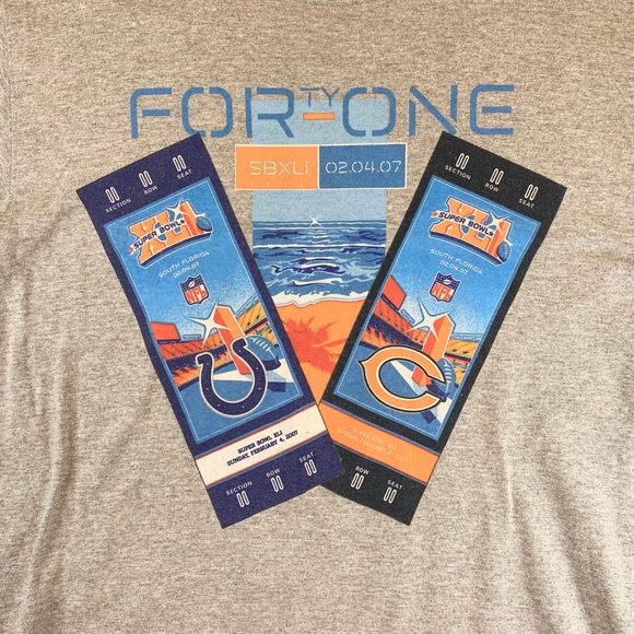 Super Bowl XLI Indianapolis Colts Chicago Bears Sz Medium NFL Football 2007 - Picture 2 of 5